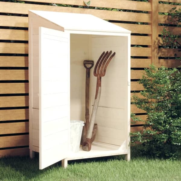 The Living Store Puutarhavaja valkoinen 55x52x112 cm täysi kuusi -  Pihavajat