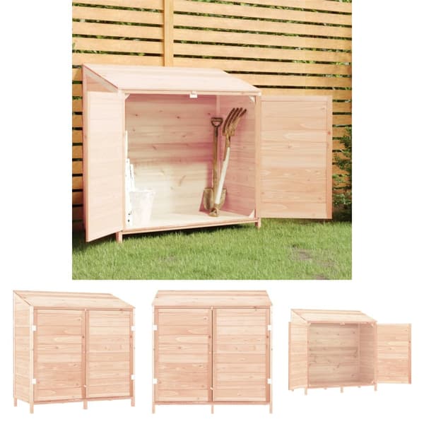 The Living Store Trädgårdsbod 102x52x112 cm massivt granträ -  Förråd & Redskapsbodar