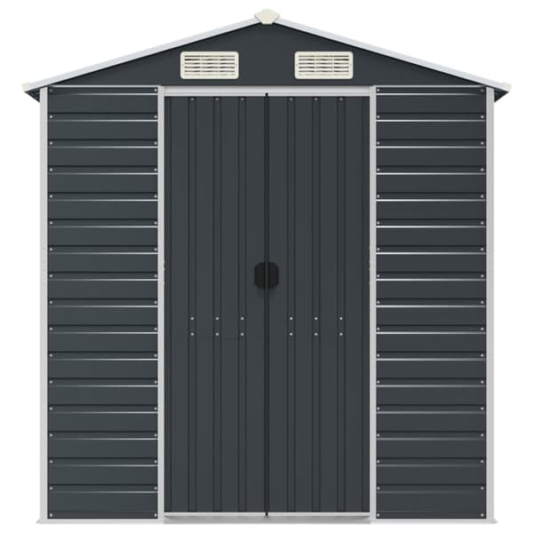 The Living Store haveskur 191x300x198 cm galvaniseret stål antracitgrå -  Skure & Redskabsskure