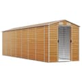 Miniatyrbillede 4 af 11: The Living Store haveskur 191x640x198 cm galvaniseret stål lysebrun -  Skure & Redskabsskure