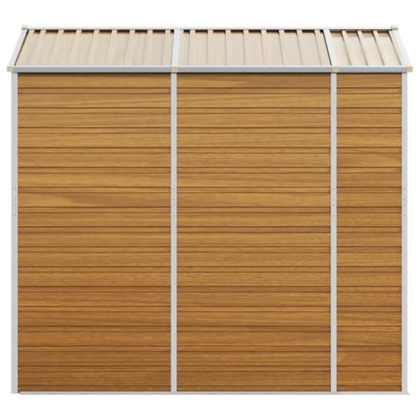 The Living Store haveskur 191x215x198 cm galvaniseret stål lysebrun -  Skure & Redskabsskure