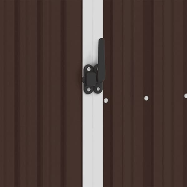 Skure & Redskabsskure - Living haveskur 87x98x159 cm galvaniseret stål brun