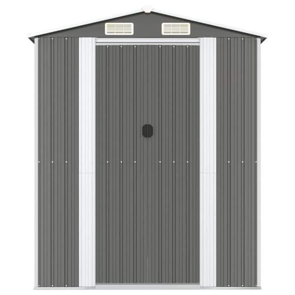 Skure & Redskabsskure - Living haveskur 192x440x223 cm galvaniseret stål lysegrå