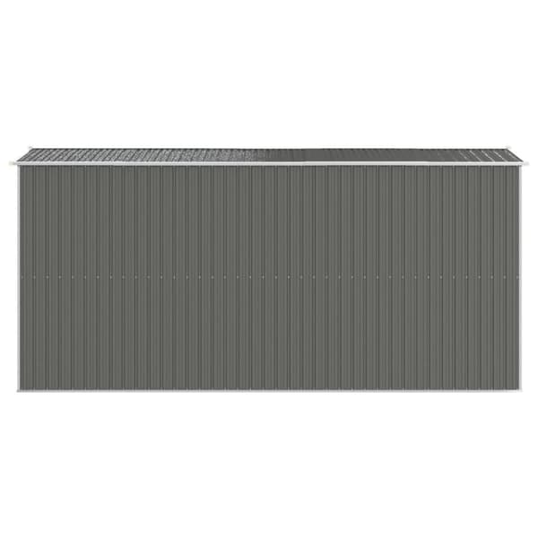 Skure & Redskabsskure - Living haveskur 192x440x223 cm galvaniseret stål lysegrå