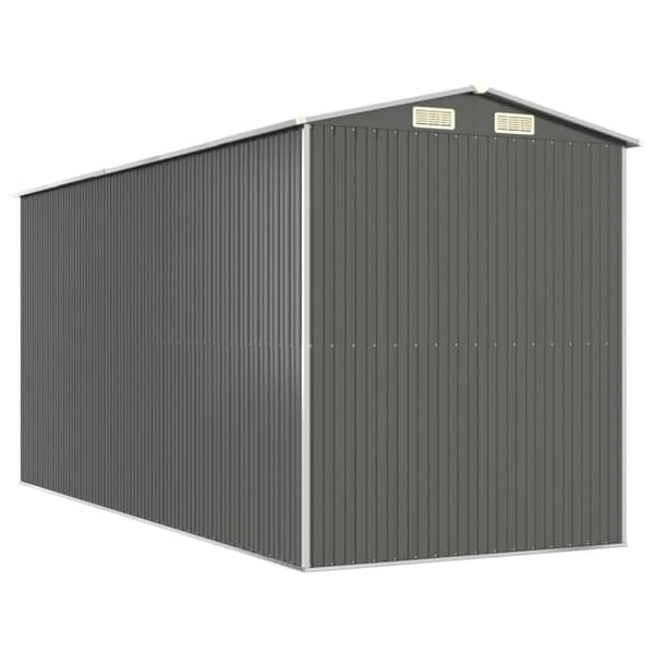 Skure & Redskabsskure - Living haveskur 192x440x223 cm galvaniseret stål lysegrå