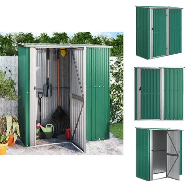 Skure & Redskabsskure - Living haveskur 180,5x97x209,5 galvaniseret stål grøn