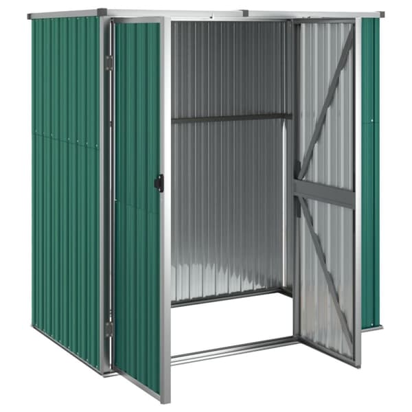 Skure & Redskabsskure - Living redskabsskur til haven 161x89x161 cm galvaniseret stål grøn