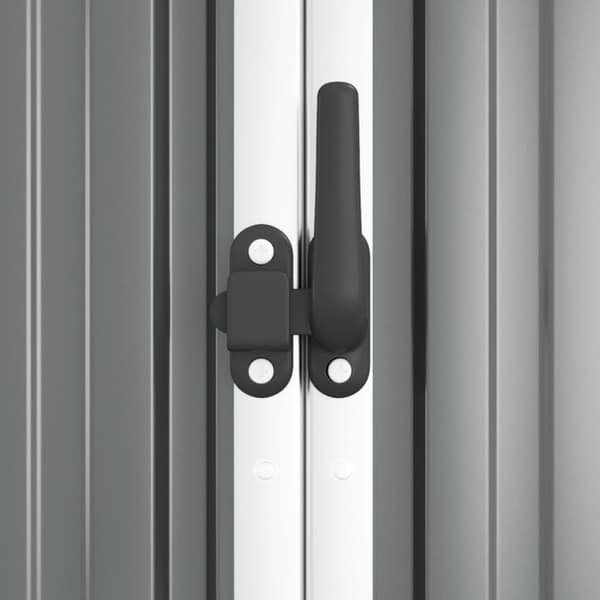 Skure & Redskabsskure - Living redskabsskur til haven 225x89x161 cm galvaniseret stål grå