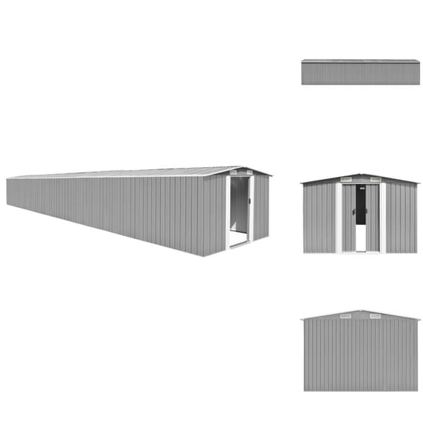 Pihavajat - Living Puutarhavaja harmaa 257x990x181 cm galvanoitu teräs