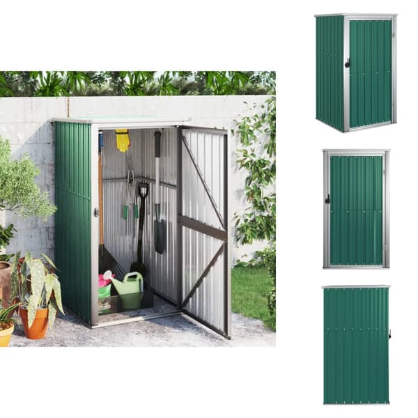 Skure & Redskabsskure - Living redskabsskur til haven 88x89x161 cm galvaniseret stål grøn