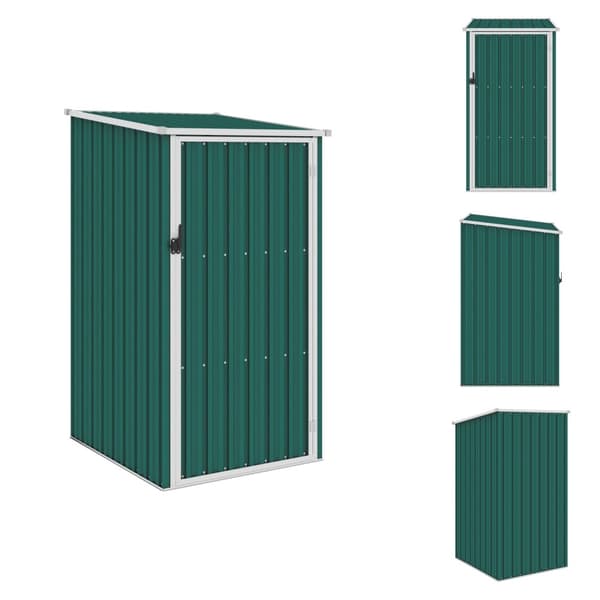Skure & Redskabsskure - Living haveskur 87x98x159 cm galvaniseret stål grøn