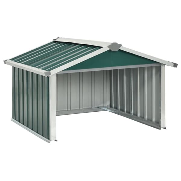 Skure & Redskabsskure - Living garage til robotplæneklipper 92x97x63 cm galvaniseret stål grøn