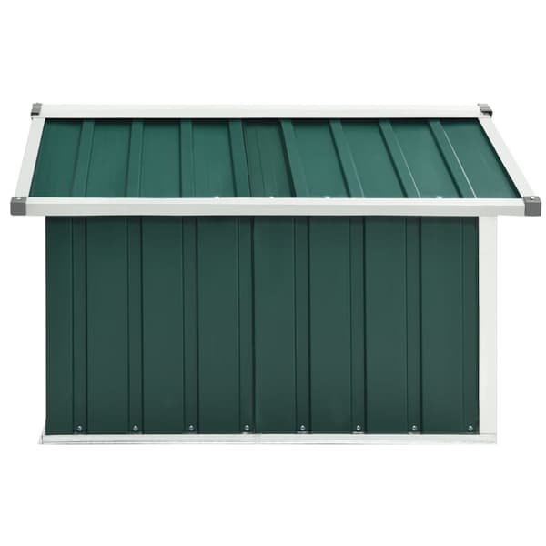 Skure & Redskabsskure - Living garage til robotplæneklipper 92x97x63 cm galvaniseret stål grøn