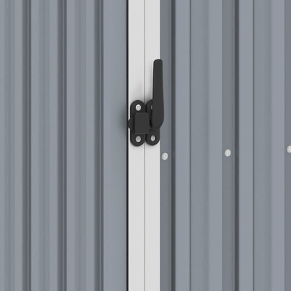Skure & Redskabsskure - Living brændeskur 245x98x159 cm galvaniseret stål grå