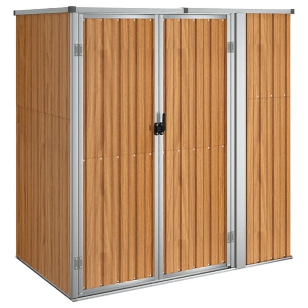 Skure & Redskabsskure - Living redskabsskur til haven 161x89x161 cm galvaniseret stål brun