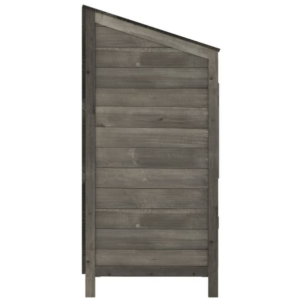 Förråd & Redskapsbodar - Living Trädgårdsbod antracit 55x52x112 cm massivt granträ