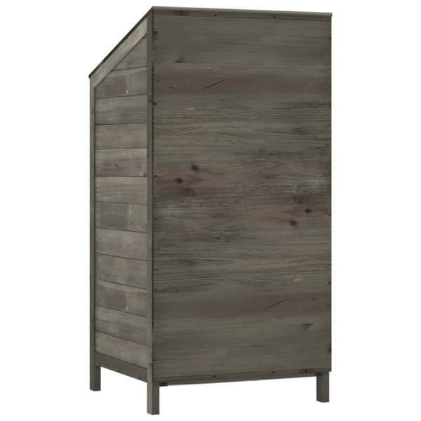 Förråd & Redskapsbodar - Living Trädgårdsbod antracit 55x52x112 cm massivt granträ