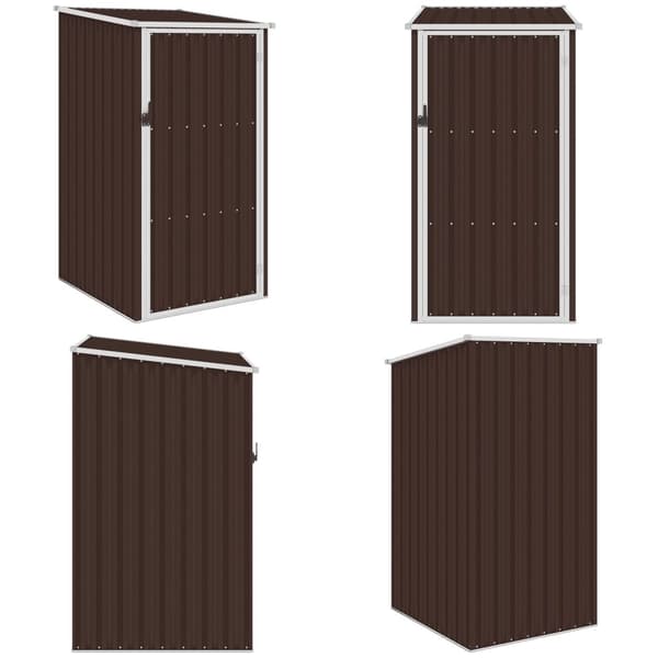 Haveskur 87x98x159 cm galvaniseret stål brun - Haveskur - Haveskure - Home & Living