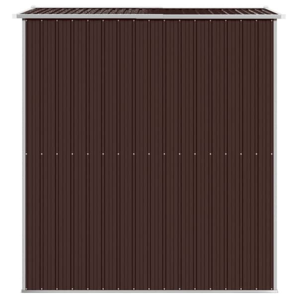Haveskur 192x191x223 cm galvaniseret stål mørkebrun - Haveskur - Haveskure - Home & Living
