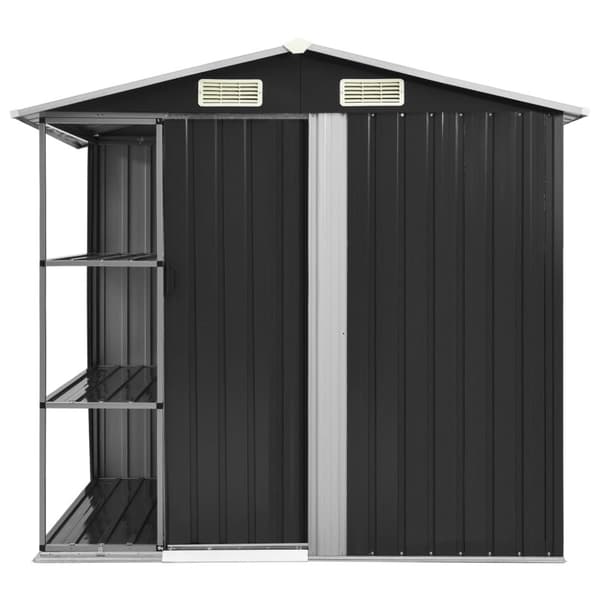 Puutarhavaja telineellä antrasiitti 205x130x183 cm rauta - Puutarhavaja - Puutarhavajat - Home & Living