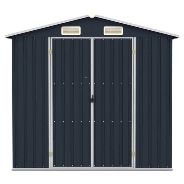Trädgårdsskjul antracit 205x129x183 cm galvaniserat stål - Trädgårdsbord - Trädgårdsskjul - Home & Living