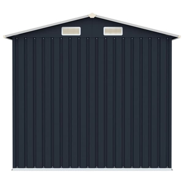 Trädgårdsskjul antracit 205x129x183 cm galvaniserat stål - Trädgårdsbord - Trädgårdsskjul - Home & Living