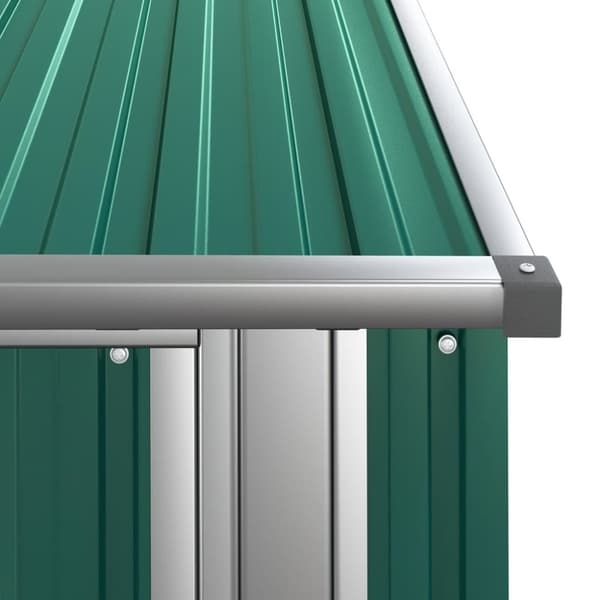Haveskur 118,5x97x209,5 galvaniseret stål grøn - Haveskur - Haveskure - Home & Living