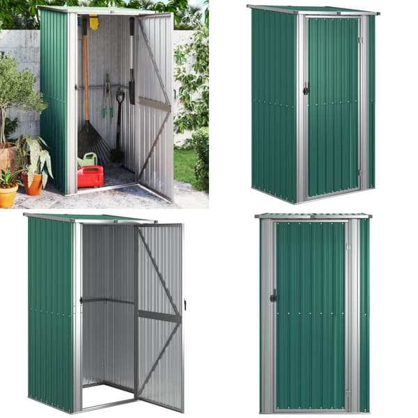 Haveskur 118,5x97x209,5 galvaniseret stål grøn - Haveskur - Haveskure - Home & Living