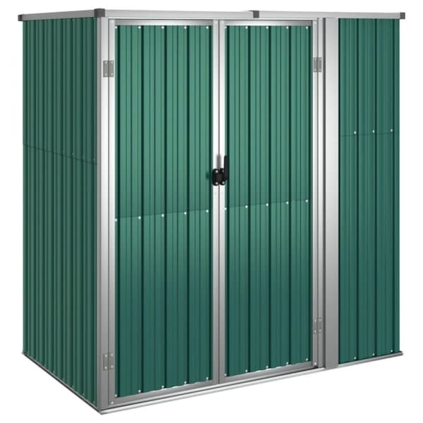 Redskabsskur til haven 161x89x161 cm galvaniseret stål grøn - Værktøjsskur - Værktøjsskure - Home & Living