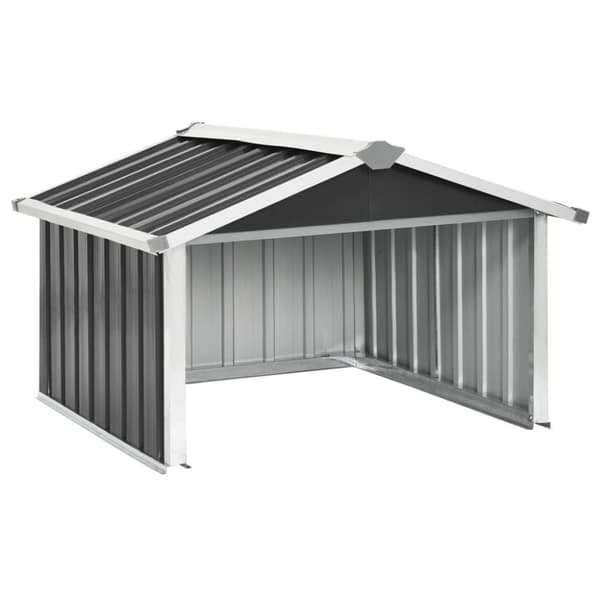 Skur til robotplæneklipper 92x97x63 cm galvaniseret stål grå - Haveskur - Haveskure - Home & Living