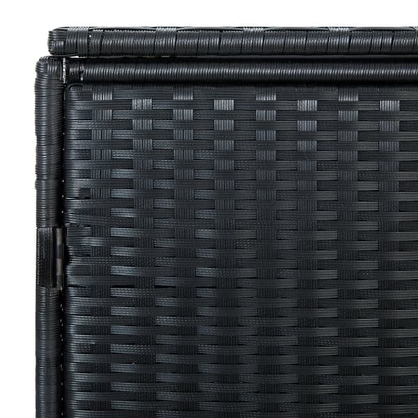 Skjul för 2 soptunnor konstrotting 148x80x111 cm svart - Skjul - Soptunneskjul - Home & Living