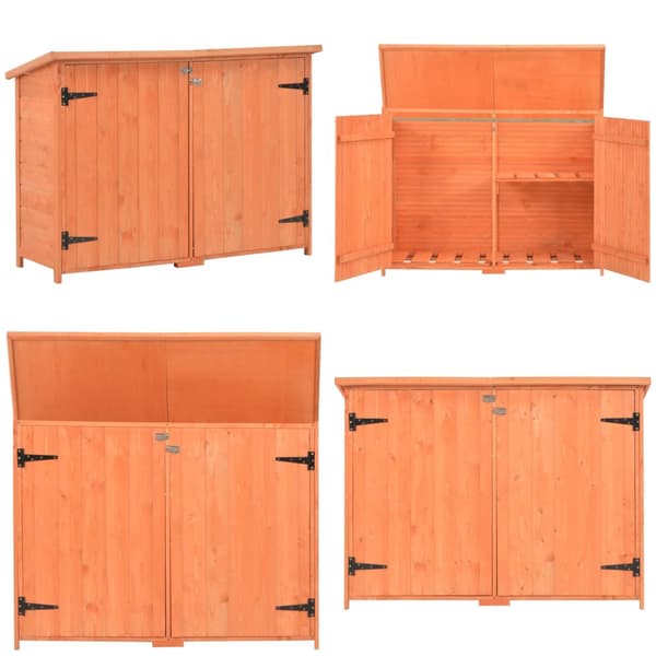 Opbevaringsskur til haven 120x50x91 cm træ - Opbevaringsskur Til Haven - Opbevaringsskure Til Haven - Home & Living