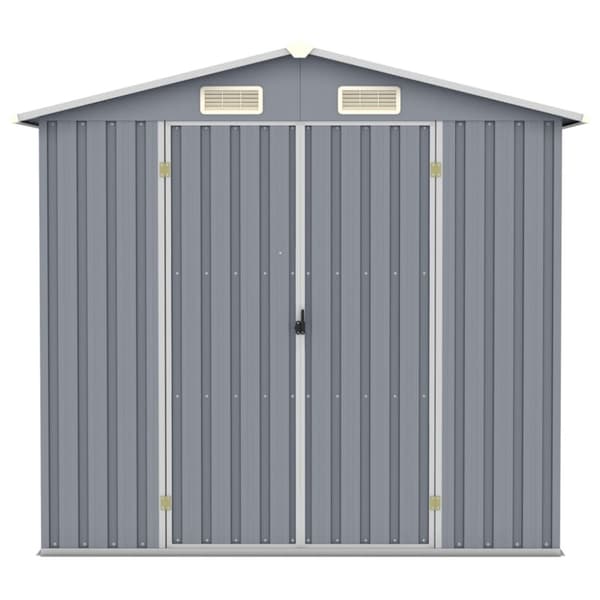 Haveskur 205x129x183 cm galvaniseret stål grå - Haveskur - Haveskure - Home & Living