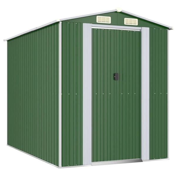 Haveskur 192x274x223 cm galvaniseret stål grøn - Haveskur - Haveskure - Home & Living