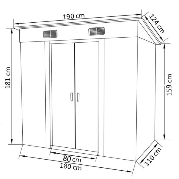 Haveskur metal grå - Haveskur - Haveskure - Home & Living