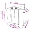 Miniatyrbillede 9 af 9: Opbevaringsskur til haven 204x132x186 cm metal grøn - Haveskur - Haveskure - Home & Living