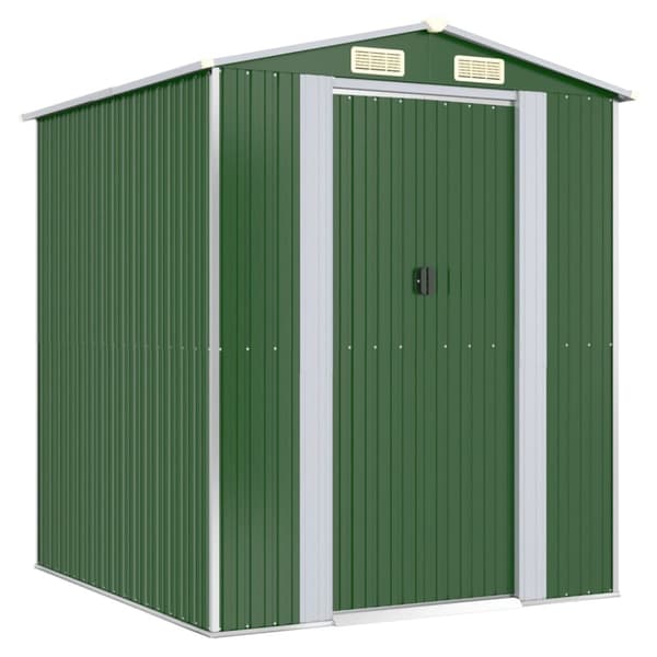Haveskur 192x191x223 cm galvaniseret stål grøn - Haveskur - Haveskure - Home & Living