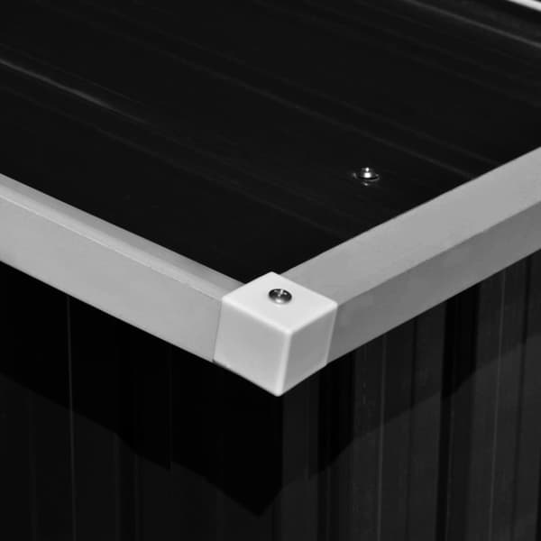 Haveskur 257x997x178 cm galvaniseret stål antracitgrå - Haveskur - Haveskure - Home & Living