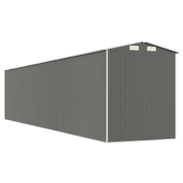 Haveskur 192x938x223 cm galvaniseret stål lysegrå - Haveskur - Haveskure - Home & Living
