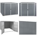 Miniatyrbillede 1 af 9: Haveskur 195x198x159 cm galvaniseret stål grå - Haveskur - Haveskure - Home & Living