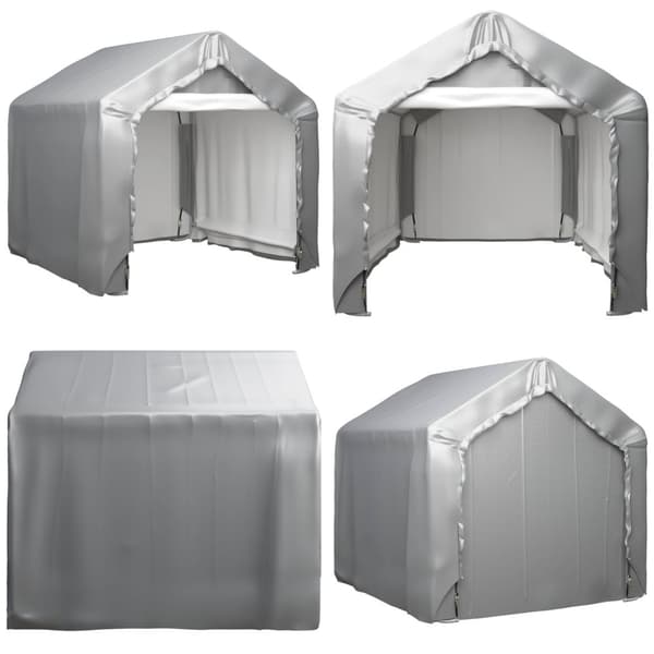 Opbevaringstelt 180x180 cm galvaniseret stål grå - Telt - Telte - Home & Living