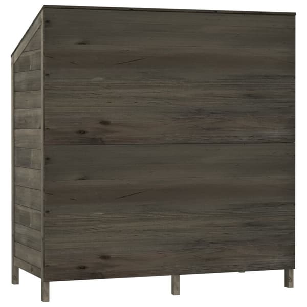 Haveskur 102x52x112 cm massivt grantræ antracitgrå - Haveskur - Haveskure - Home & Living
