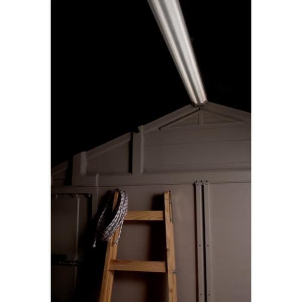 KETER Factor 4.45 trädgårdsförvaring, väderbeständig, Brun - 182 x 256.6 x 243 cm