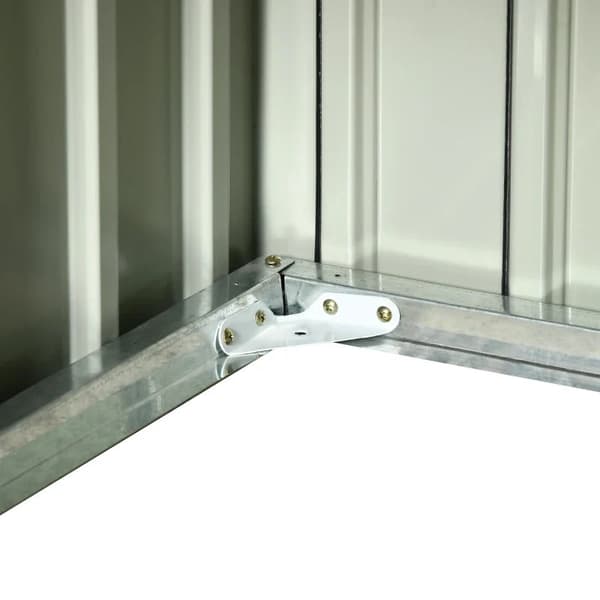 Rootz Plæneklipper Garage - Metalskur - Robotplæneklippere - Rustfast - Galvaniseret stål - Polypropylen - Mørkegrå - 86L x 100W x 63H cm