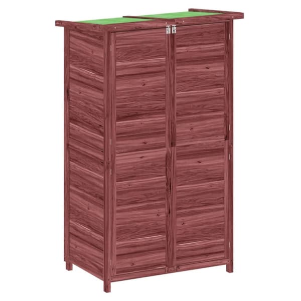 Trädgårdsbod mocka-brun 83x57x140 cm massiv furu