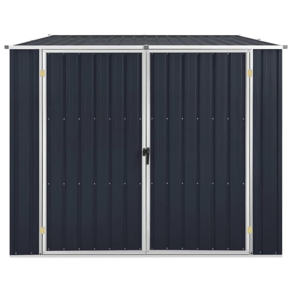 Trädgårdsskjul antracit 195x198x159 cm galvaniserat stål