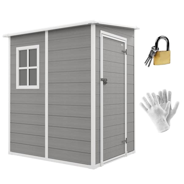 Rootz Tool Shed - puutarhavaja - Storage Shed - Suojainen lukitus - 122 x 149 x 192/177 cm