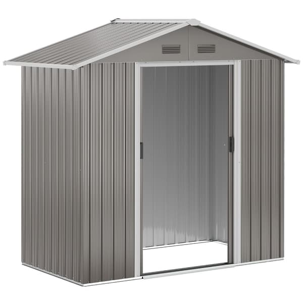 Rootz Metal Garden Shed - Tool Shed - Udendørs opbevaring - Vejrbestandig - 194 x 110 x 184 cm
