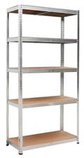 Miniatyrbillede 1 af 2: Metalhylde 150 x 70 x 30 cm maks. 150 kg pr. hylde TIL KÆLDER, GARAGE