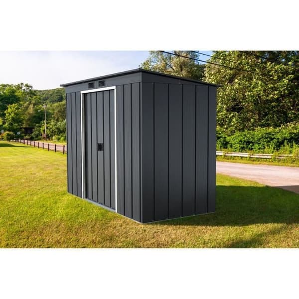Trädgårdsförråd - Metall - DURAMAX - 3,25 m² - 0,33 mm - Antracit - DUECOPENT84PR